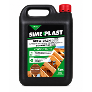 IMPREGNAT DO DREWNA KONSTRUKCYJNEGO SIME PLAST DREW-DACH PLUS – 5 KG (BRĄZOWY)